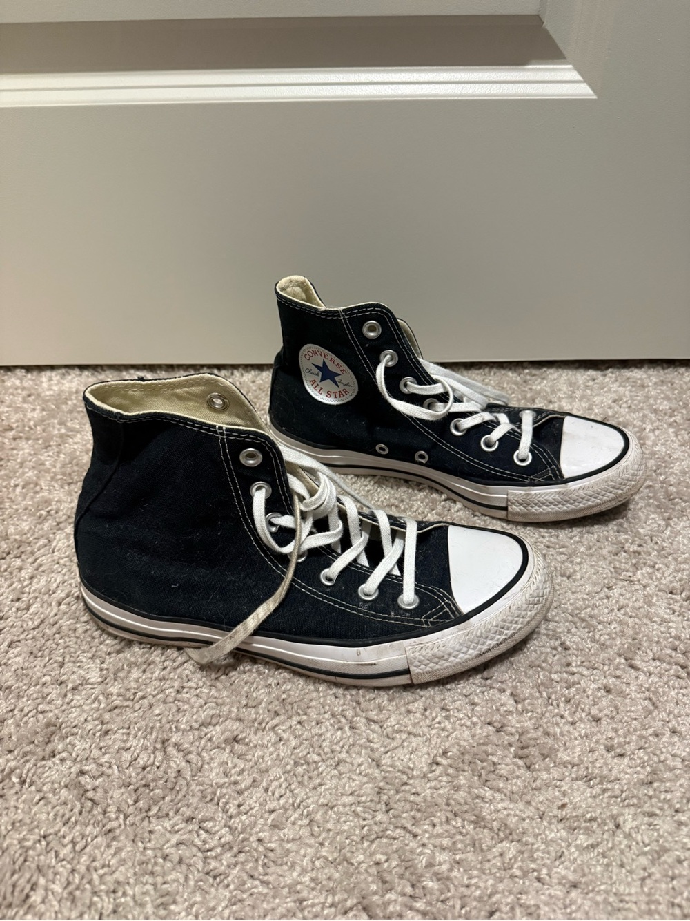 Converse Black & White High Top Sneakers